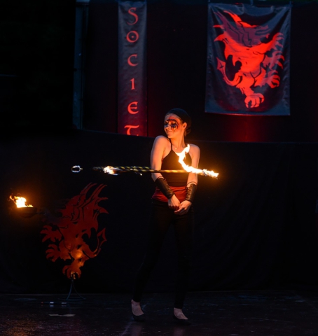 Feuershow Societas Draconis - Buergerparkfest Saarbrücken