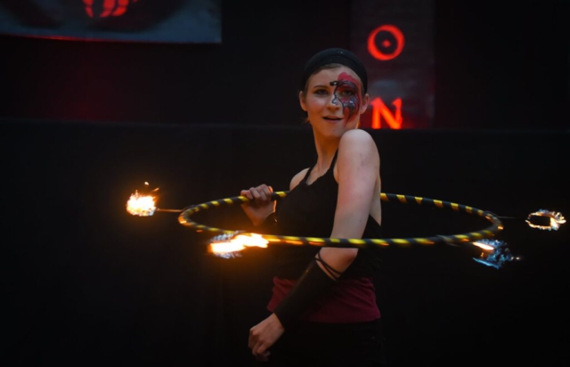 Feuershow Societas Draconis - Buergerparkfest Saarbrücken