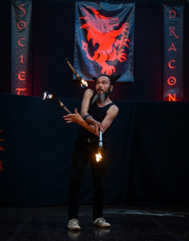 Feuershow Societas Draconis - Buergerparkfest Saarbrücken