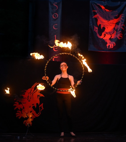 Feuershow Societas Draconis - Buergerparkfest Saarbrücken