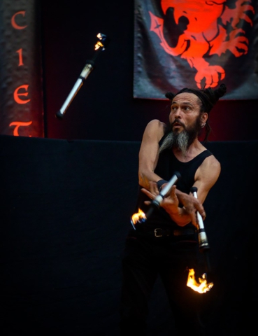 Feuershow Societas Draconis - Buergerparkfest Saarbrücken