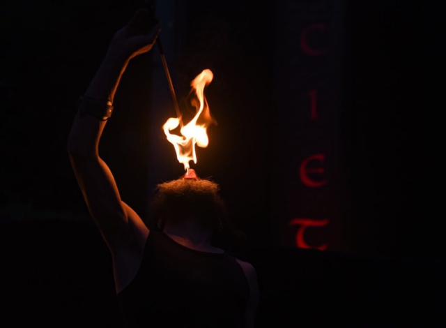 Feuershow Societas Draconis - Buergerparkfest Saarbrücken