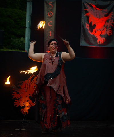 Feuershow Societas Draconis - Buergerparkfest Saarbrücken