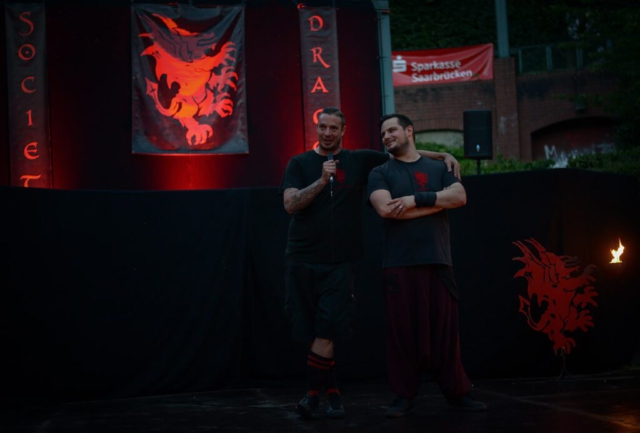 Feuershow Societas Draconis - Buergerparkfest Saarbrücken