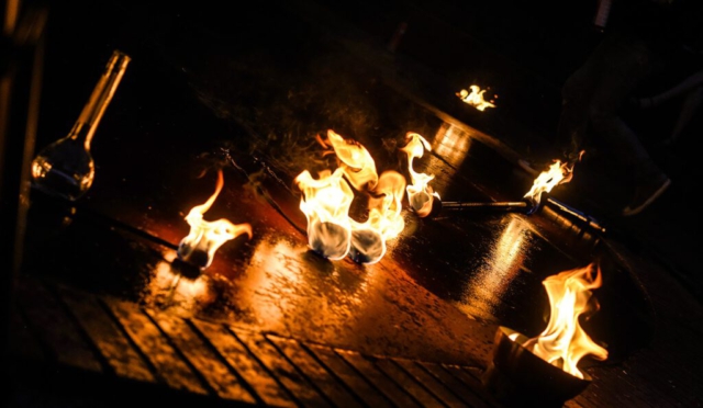 Feuershow Societas Draconis - Buergerparkfest Saarbrücken