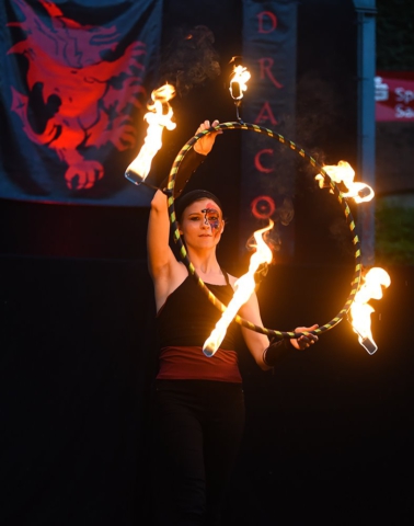 Feuershow Societas Draconis - Buergerparkfest Saarbrücken