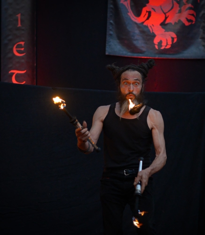 Feuershow Societas Draconis - Buergerparkfest Saarbrücken