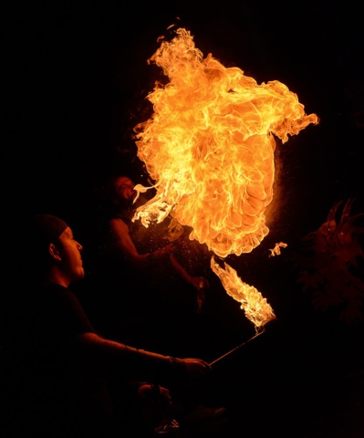 Feuershow Societas Draconis - Buergerparkfest Saarbrücken