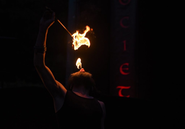 Feuershow Societas Draconis - Buergerparkfest Saarbrücken