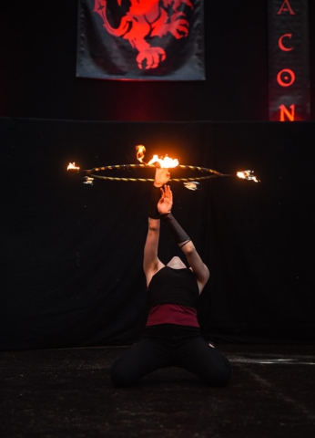 Feuershow Societas Draconis - Buergerparkfest Saarbrücken