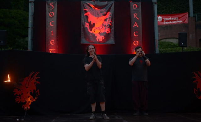 Feuershow Societas Draconis - Buergerparkfest Saarbrücken