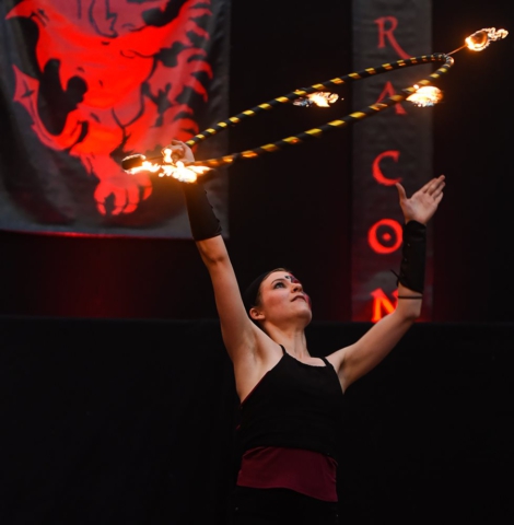 Feuershow Societas Draconis - Buergerparkfest Saarbrücken