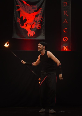 Feuershow Societas Draconis - Buergerparkfest Saarbrücken