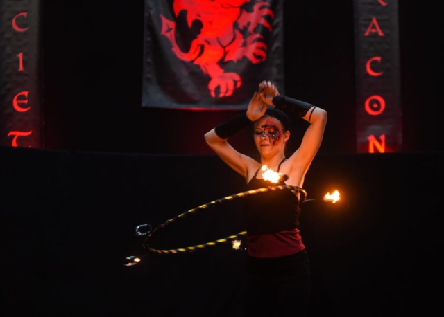 Feuershow Societas Draconis - Buergerparkfest Saarbrücken