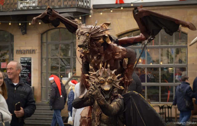 Eventpuppets Feuershow - Weihnachtsmarkt St. Wendel - Zeitenwandler-Fotografie Saarbrücken