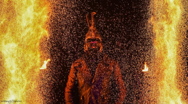 Eventpuppets Feuershow - Weihnachtsmarkt St. Wendel - Zeitenwandler-Fotografie Saarbrücken