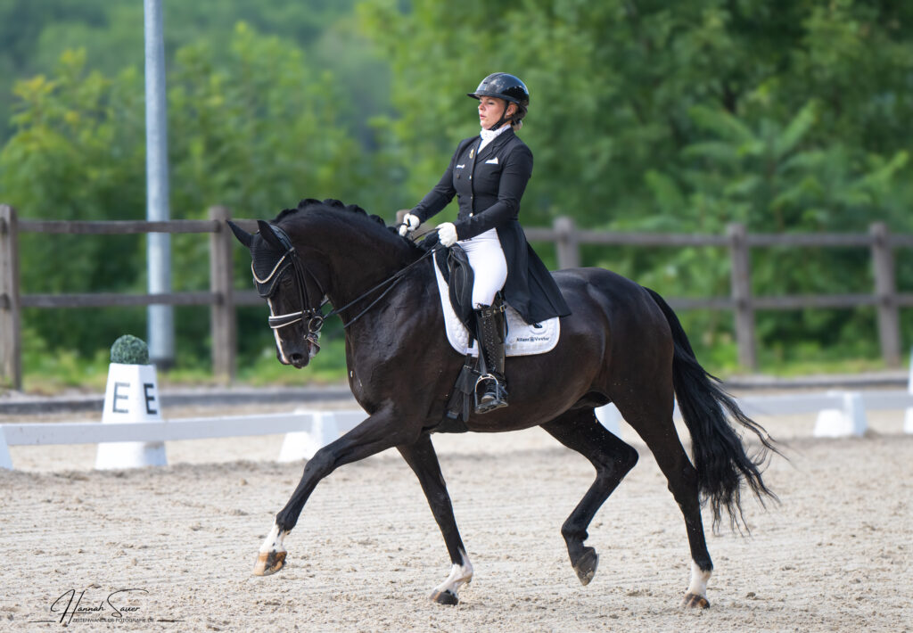 Dressurturnier Bübinger Hof August 2025 - Lisa Spirin und Decameron
